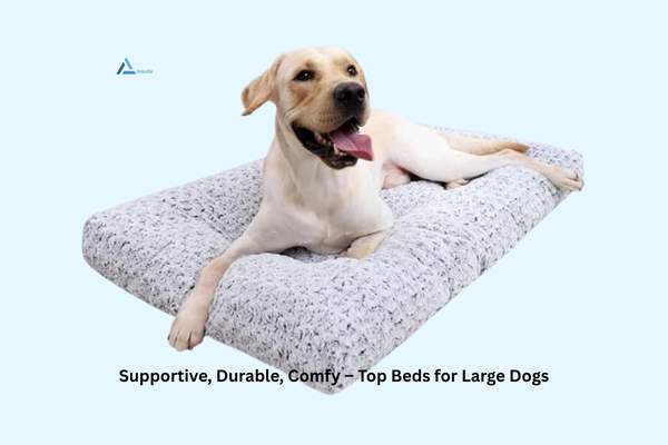 KSIIA Deluxe Washable Dog Bed – Plush Crate Bed & Sleeping Mat