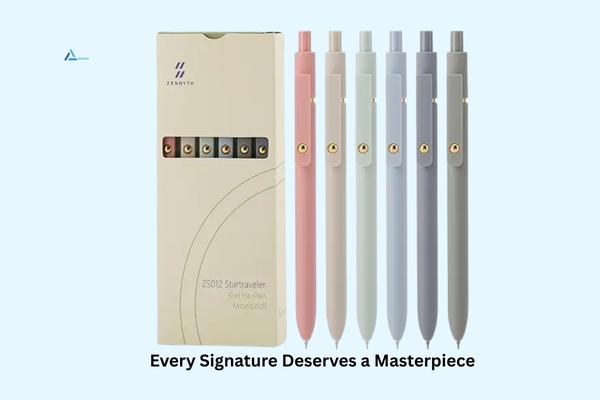 Ddaowanx Gel Pens, 6 Pcs 0.5mm Quick Dry Black Ink Pens Fine Point Smooth Writing Pens, Cute Office School Supplies Gifts for Women